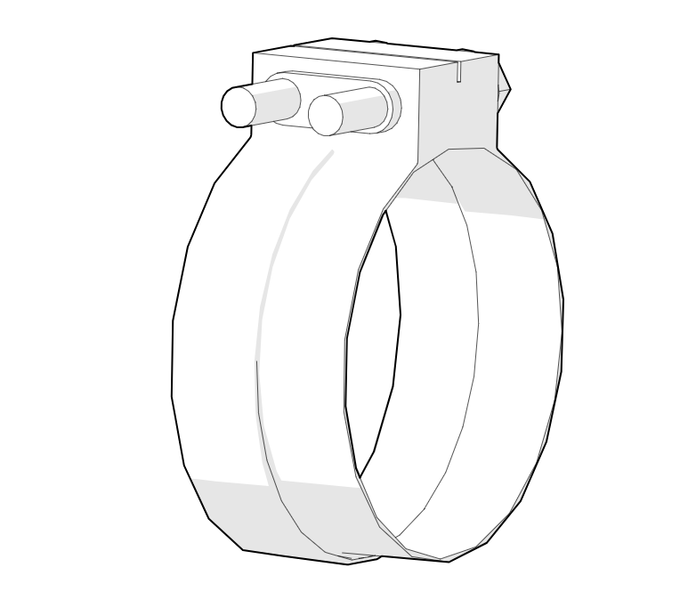 [1454] - Seal clamp, Stepped (narrow)