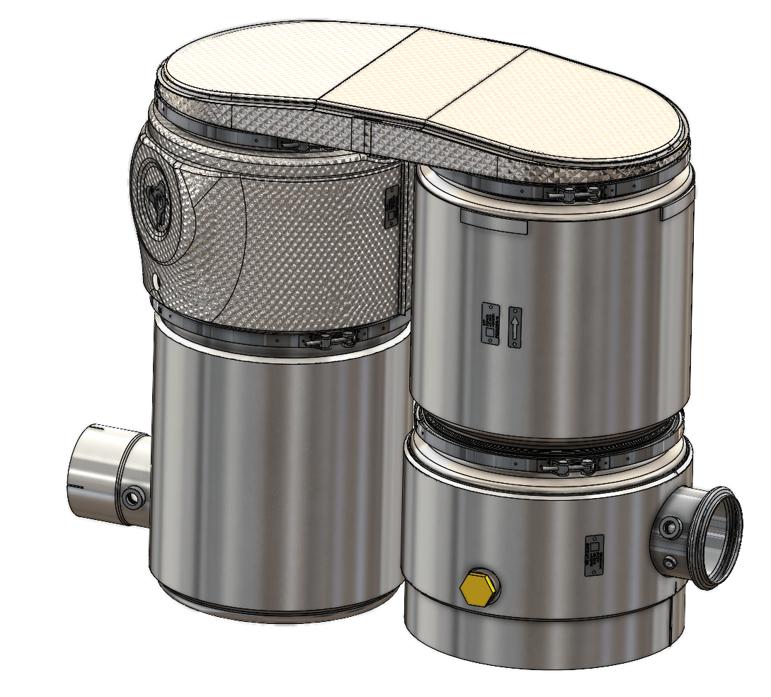 [F159383] NOxBUSTER XL U-Line Inlet/Outlet